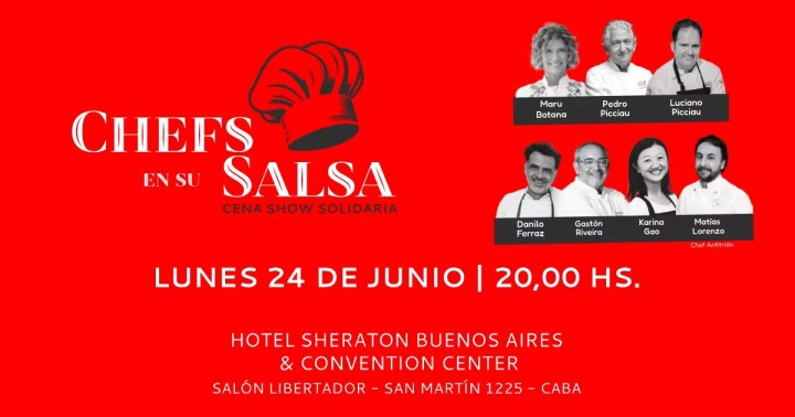 CHEFS EN SU SALSA 2024: Cena solidaria para ayudar a niños y jóvenes con cáncer