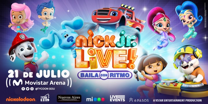 EN ESTAS VACACIONES DE INVIERNO LLEGA NICK JR. LIVE!